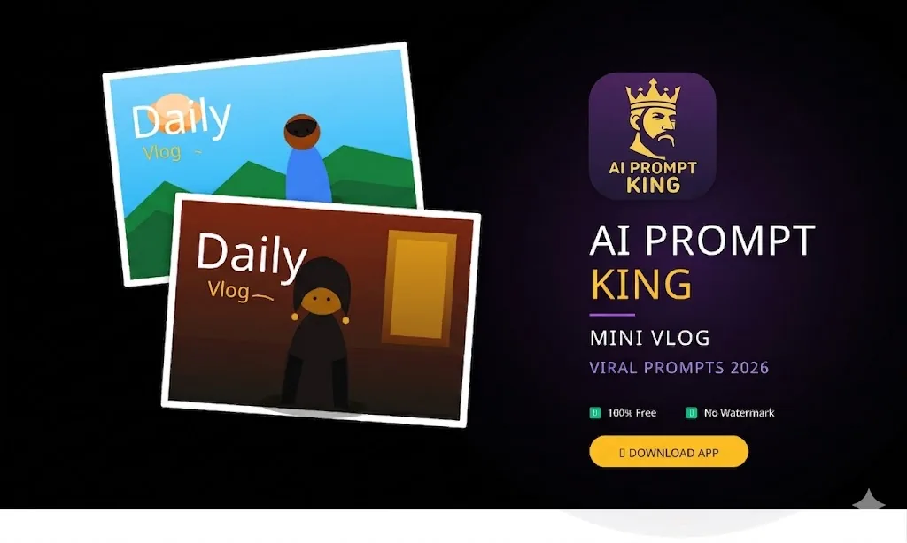 Daily Mini Vlog Prompt 2026 (100% Working) – AI Prompt King