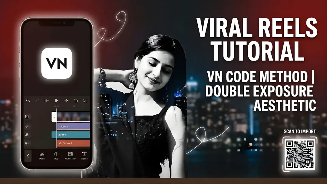 How to Create Viral Aesthetic Double Exposure Reels Using VN Code (2026 Guide)