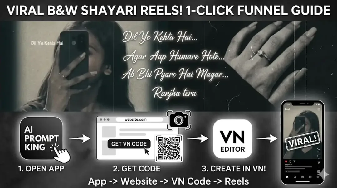 How to Make Viral Black & White Poetry Reels in 1-Click (Using AI Prompt King)
