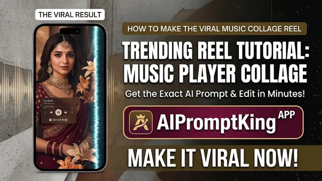 How to Make the Viral Music Player Collage Reel using Gemini AI