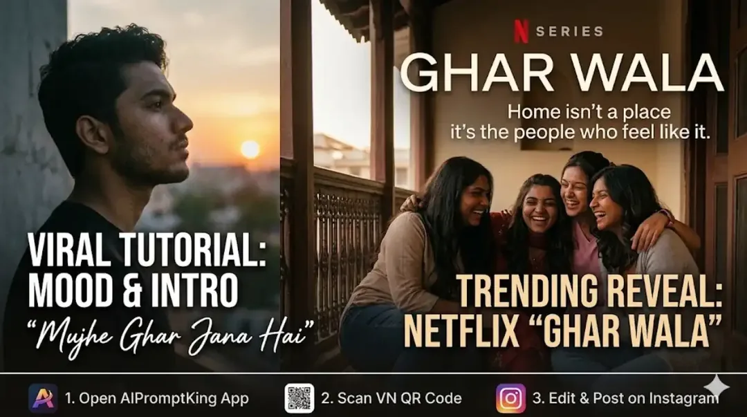 How to Make the Viral Mujhe Ghar Jana Hai Netflix Best Reel VN Code Tutorial!