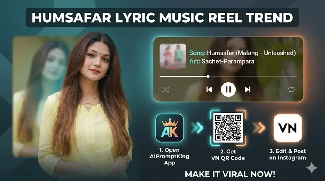 How to Create the Viral Humsafar Aesthetic Lyrics Best Reel!