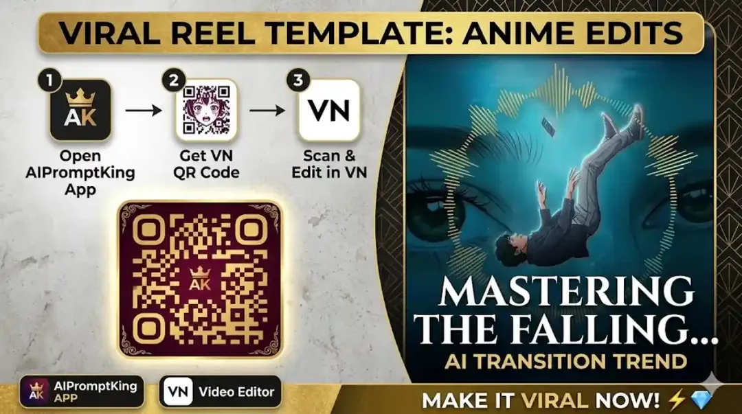 How to Create the Viral Anime Chat and Falling Best Aesthetic Reel!
