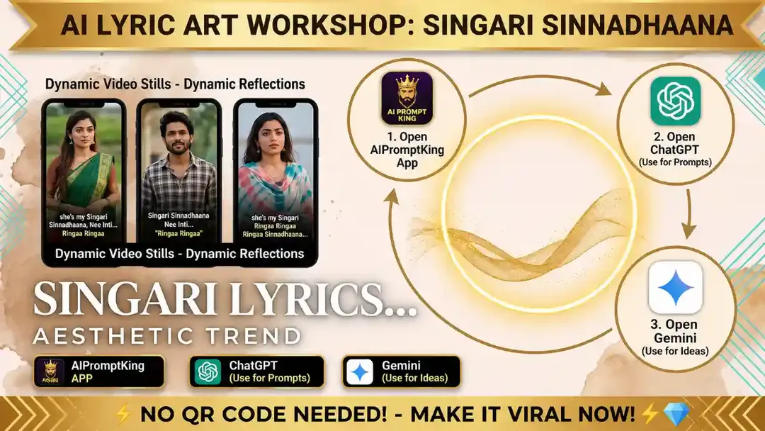 Singari Sinnadhaana: Turn Your Photos into Viral Lyric Art with The Best 2026 Trend!