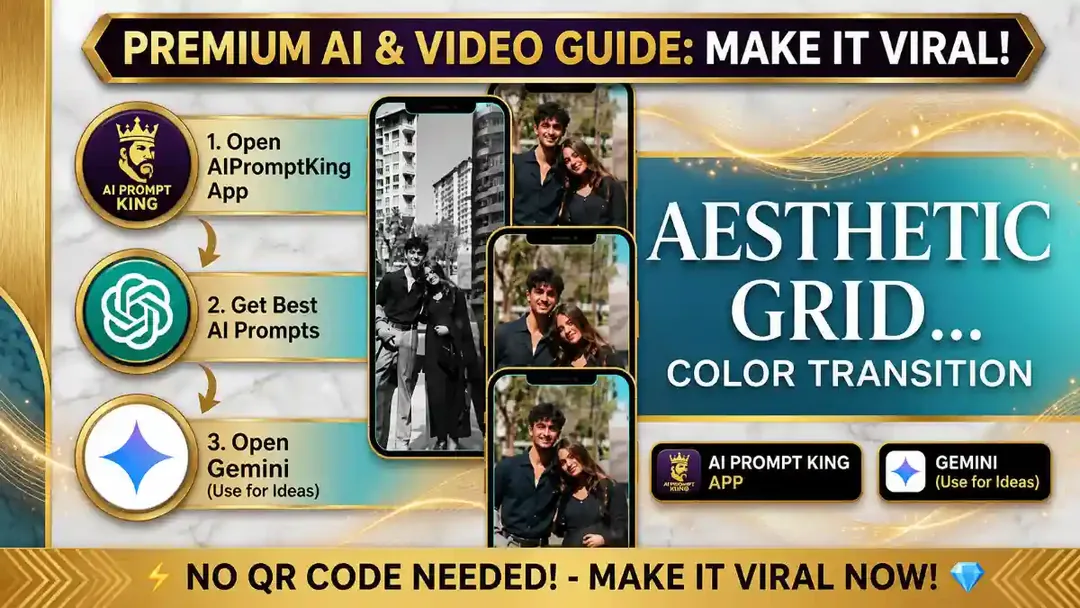 Create the Viral 9-Grid B and W to Best Color Reel in 3 Easy Steps!