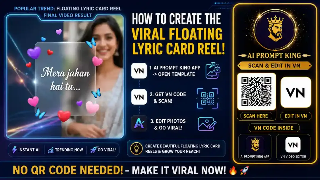 Create the Viral Best Floating Card Lyrics Reel in 3 Easy Steps!