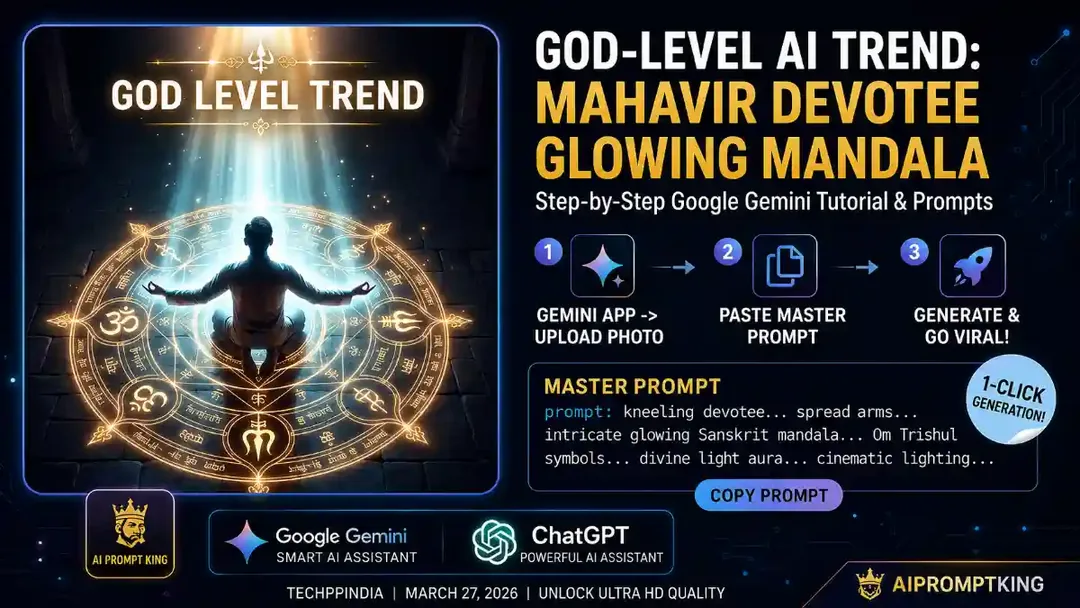 Create the Viral Mahakal Devotee Glowing Aura AI Photo in 1 Click!