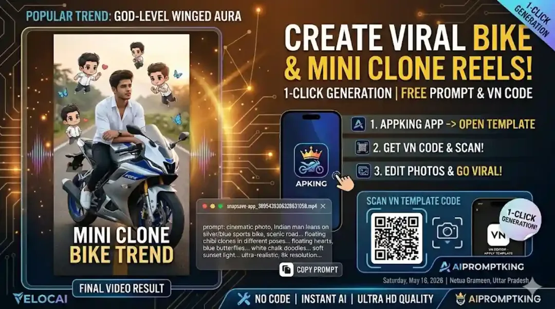 2026 Create the Viral Miniature Chibi Clone Best Bike Reel in 3 Easy Steps !
