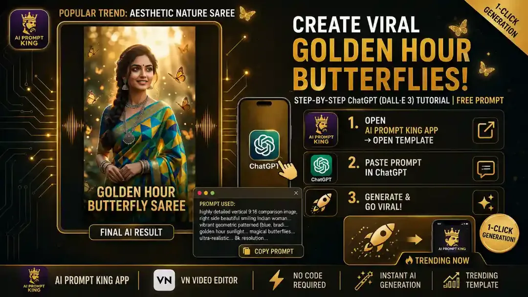 Create the Viral Best Golden Hour Butterfly AI Photo in 1 Click 2026!
