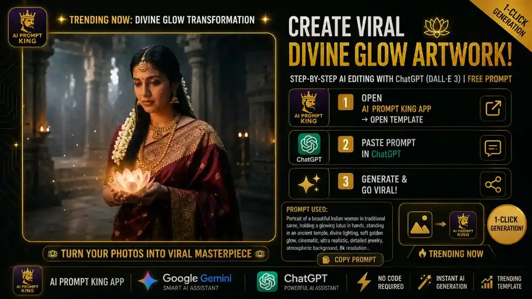 Create the Viral Best 2026 Ancient Temple Divine Look in 1 Click!
